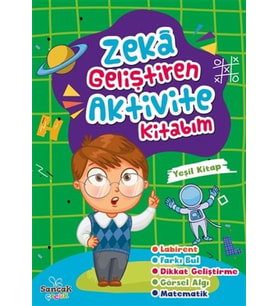 Zeka Geliştiren Aktivite Kitabım - Yeşil