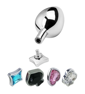 Değiştirilebilir Poker Başlıklı Çelik  Plug Set Küçük Boy