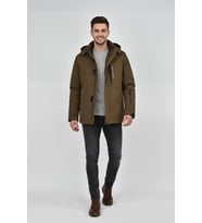 Erkek Kapüşonlu Spor Mont 2 Parça Regular Fit 3361 BGL-ST04901 (Açık Kahverengi)