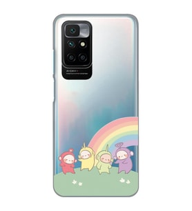 Redmi 10 2022 Uyumlu Teletubbies Desenli Şeffaf Telefon Kılıfı