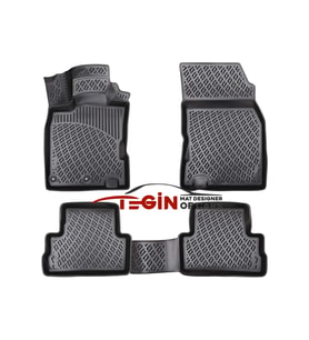 Nissan Qashqai 3D Havuzlu Paspas 2019 Siyah (Karışık)