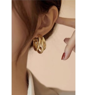 Kadın Vip Seri Ay Model Küpe zrk00587