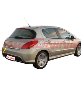 Peugeot 308 Krom Bagaj Alt Çıtası Formlu 2007-2013 Arası Paslanmaz Çelik