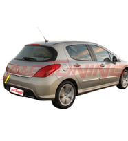 Peugeot 308 Krom Bagaj Alt Çıtası Formlu 2007-2013 Arası Paslanmaz Çelik