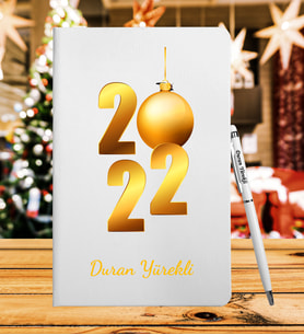 Yılbaşı İçin Kişiye Özel Defter Kalem & Hediye Seti