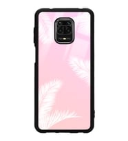 Xiaomi Redmi Note 9 Pro Uyumlu Beyaz Palmiye Tasarımlı Glossy Telefon Kılıfı