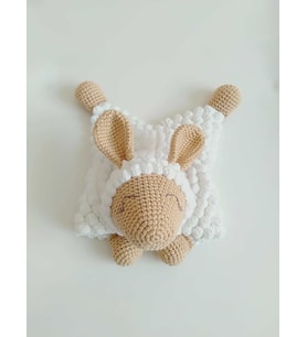 Beyaz Rüya Uyku Arkadaşı Amigurumi Organik Oyuncak