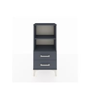 Arges Komodin 2 Raflı 2 Çekmeceli 44x30x96 Antrasit-Antrasit