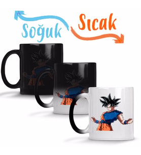 Goku Dragon Ball Super Sihirli Kupa Bardak Porselen