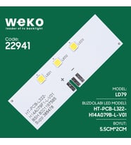 Ayt Buzdolabı İç Aydınlatma Ledi 54x18 Mm Buzdolabı Lambası LD79 HT-PCB-L322-H14A079B-L-V01 3 Çipli