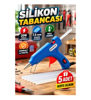 20W Kompakt Silikon Tabancası 7.5 mm Uyumlu 5 Adet Hediye Silikon
