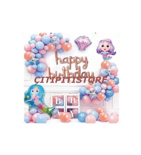 Çıtıpıtıstore Lüks Deniz Kızı Balon Set