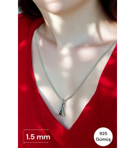 925  Ayar Gümüş Harfli  Kolye