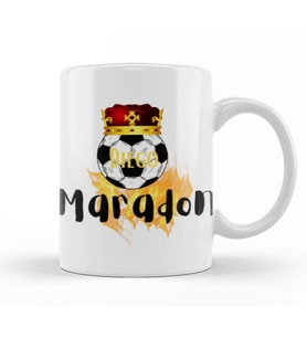 Diego Armando Maradona Kupa Bardak Porselen