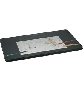 Faber-Castell Pitt Monochrome Çizim Seti, 33 Parça, Siyah Tonlar, Profesyonel Kalite, Yağ İçermeyen (Çok Renkli)