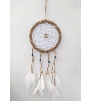 Hdmarketim Nazar Boncuklu Düş Kapanı Dreamcatcher Kuş Tüyü Duvar Süsü