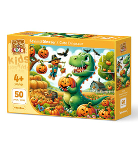 Art Çocuk Sevimli Dinazor 50 Parça Puzzle