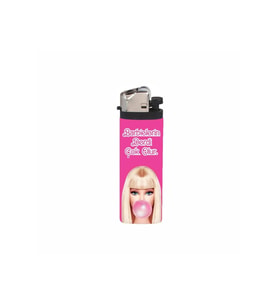 Barbielerin Derdi Çok Olur Baskılı Full Kaplamalı Gazlı Çakmak
