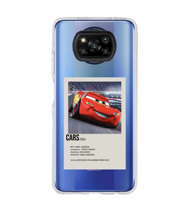Poco X3 Pro Uyumlu Cars Mcqueen Desenli Şeffaf Telefon Kılıfı