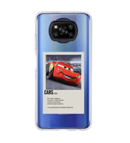 Poco X3 Pro Uyumlu Cars Mcqueen Desenli Şeffaf Telefon Kılıfı