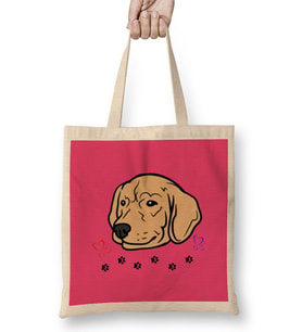 Funny Dog Lover Gift For Women Men Bez Çanta Uzun Saplı