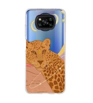 Poco X3 Pro / X3 NFC Uyumlu Leopar Tasarımlı Şeffaf Telefon Kılıfı