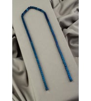Hematit Doğal Taş Parlak Mavi Küp Kesim 4x4mm Dizi [AA]
