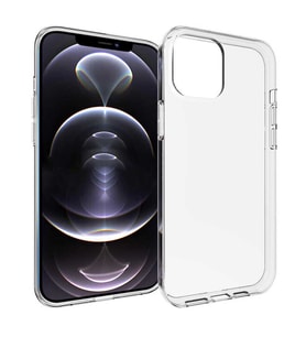 Apple iPhone 14 Pro Max Kılıf Şeffaf Silikon Hibrit Case Kapak (Renksiz)