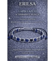 Sertifikalı Lapis Lazuli Taşı Bileklik - 5 mm Küp Kesim Terahertz Doğal Taş Ayarlanabilir (Çok Renkli)