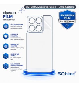 SChitec MOTOROLA Edge 60 Fusion Uyumlu Arka Yüzey Hidrojel Koruyucu Film