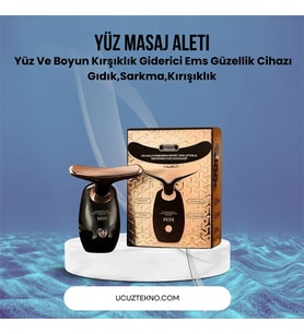 Yüz Ve Boyun Masaj Aleti – Yunus Tasarım, Kırışık Görünümü Giderici
