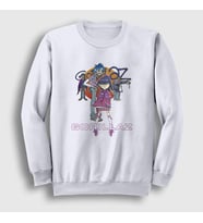 Presmono Unisex Beyaz Sun Gorillaz Sweatshirt 294027tt