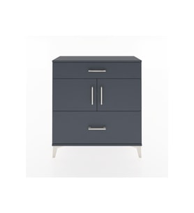 Arges Şifonyer 2 Raflı 2 Çekmeceli 2 Kapaklı 88x30x96 Antrasit-Antrasit