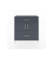 Arges Şifonyer 2 Raflı 2 Çekmeceli 2 Kapaklı 88x30x96 Antrasit-Antrasit