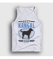 Presmono Unisex Beyaz Kangal Babası Dad Dog Hediye Atlet 538778tt