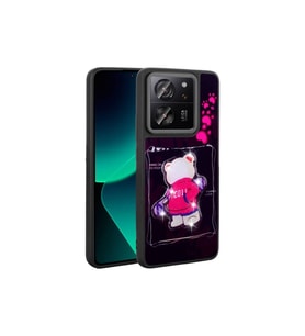 Xiaomi Mi 13T Pro Uyumlu Kılıf Parlayan Kabartmalı İkonik Figürlü Zore Amas Silikon Kapak