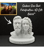 Sevgiliye Özel 3D Figür Hediye – Kişiye Özel 3D Heykel