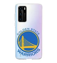 Huawei P40 Uyumlu Kapak Golden State Warriors Tasarımlı Şeffaf Silikon Kılıf