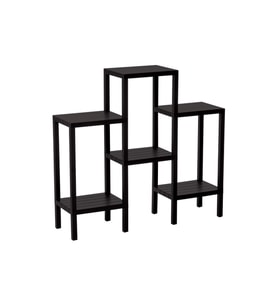 6 RAFLI - SİYAH MODÜLER ÜNİTE PLASTİK 108x100x29 cm (5343)