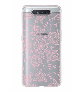 Samsung Galaxy A80  Kapak Nostalji Desen Tasarımlı Şeffaf Silikon Kılıf