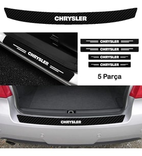 Chrysler Crossfire İçin Uyumlu Aksesuar Oto Bağaj Ve Kapı Eşiği Sticker Set Karbon