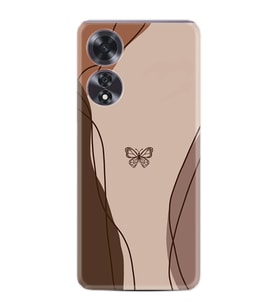 Oppo A60 Kılıf Boutique Baskılı Resimli Kahve Kelebek Pcode -038