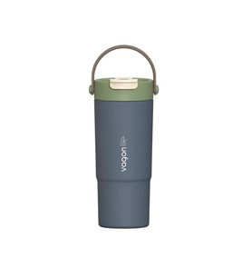VAGONLİFE ÇELİK PİPETLİ/PİPETSİZ KULLANIM SİLİKON EL ASKILI MATARA/TERMOS VGN1102 660ML - LACİVERT