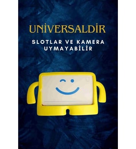 Fuchsia Via S40 10.4" ile Uyumlu kOkO Eğlenceli Karakterli Standlı Yumuşak Çocuk Tablet Kılıfı (Koyu Pembe)