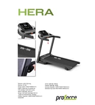 Proforce Hera Koşu Bandı Eğimli, Katlanabilir, 0-10km hız, 2 Hp Motor (Siyah)