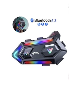 Upgrade Intercom Rgb Led Işıklı Telsiz Özellikli Motosiklet Kask Kulaklığı Interkom