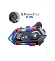 Upgrade Intercom Rgb Led Işıklı Telsiz Özellikli Motosiklet Kask Kulaklığı Interkom