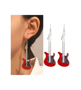Gitar Küpe Kırmızı