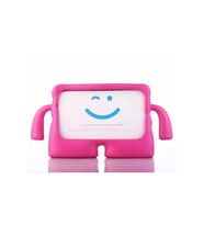 Fuchsia Galaxy Tab A8 10.5 SM-X200 (2021)  ile Uyumlu kOkO Eğlenceli Standlı Çocuk Tablet Kılıfı (Koyu Pembe)