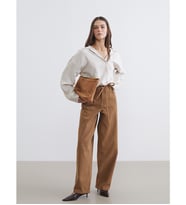 LCW Jeans Kahverengi Baggy Fit Kadın Jean Pantolon